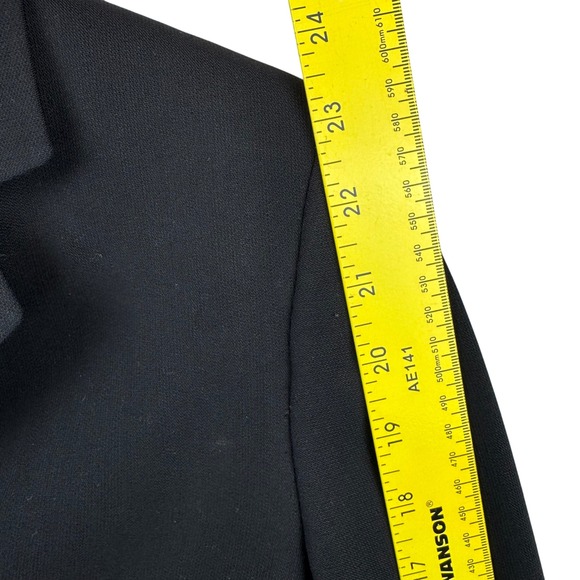 Brooks Brothers Blazer Jacket Petite Size 6 Black Wool Career Academia Business - Picture 16 of 16